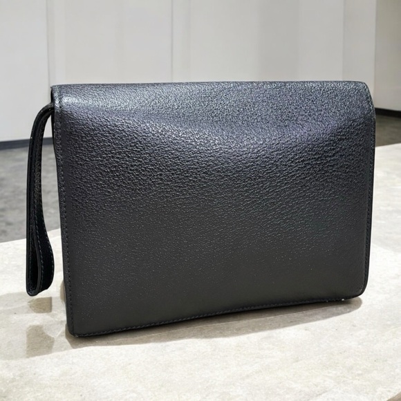 Vintage GUCCI Envelope Flip Lock Wristlet Clutch - Picture 4 of 12
